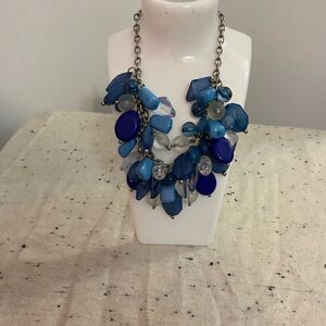 Shades of Blue statement necklace